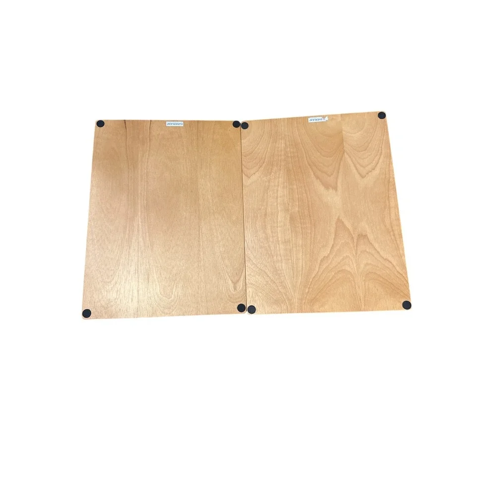 Cloverleaf Placemats Set of 4 Brown Woven Wood Bamboo Boho Dining Mats‎